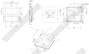 Case 19-46A корпус настенный 120x120x24 мм; пластик ABS