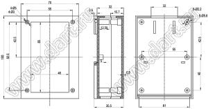 Case 23-37 корпус на DIN-рейку 70x100x32 мм