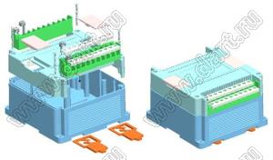 Case 22-52 промышленный управляющий корпус (комплект с двумя клеммными колодками) 141x136x85 мм