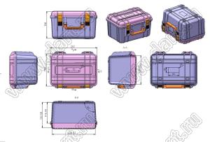 Case 45-2 ящик переносной для приборов 260x206x156 мм