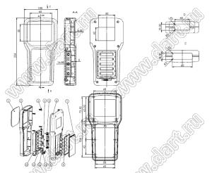 Case 21-147A корпус переносной 204x100x35 мм