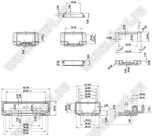 Case 18-32 корпус настольный 102x54x30 мм