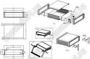 Case 19-2 корпус настенный 258x69x80/100/120 мм