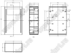 Case 15-1 бокс пластиковый 190x119x61 мм