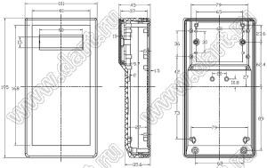 Case 21-83D корпус переносной 101x195x45 мм