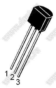 BT169D (TO-92) тиристор (управляемый выпрямитель - SCR); VDRM max.=400V; IT (RMS)=0,8А (макс.)