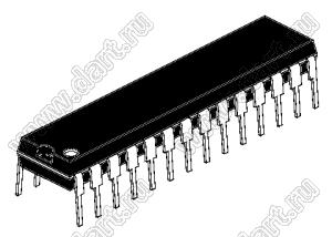 PIC16F876-20I/SP микросхема 8-разрядный микроконтроллер Flash:8Kx14-words; RAM 368Byte; EEPROM 256KByte: 20МГц; -40...+85°C
