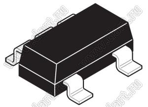 MAX6509HAUK+T (SOT23-5) микросхема резисторно-программируемый температурный переключатель; Uпит.=2,7...+5,5В (макс.); Tраб. -40...+125°C