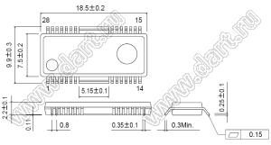 BA5986FM (HSOP-M28) микросхема управления приводом CD-DVD