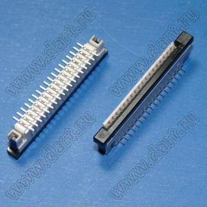 1223-18-01 (AF2G18R*S0T10_Q0Q1) розетка SMD для плоского шлейфа (FPC); шаг 1,0мм; 18-конт.; вертикальный вход