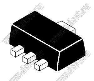 2SA1418S-TD-E (SOT-89) транзистор биполярный; PNP; Iк=0,7А; Uкэо=160В; hFE min.=140 (min); hFE max.=280 (min); Pd=0,5mW