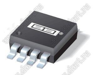 DAC8531E/250 (VSSOP-8) микросхема маломощный 16-битный ЦАП с последовательным входом и выходом Rail-to-Rail; Uпит.=2,7…5,5В; Tраб. -40...+105°C