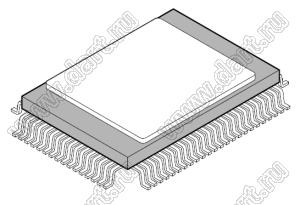 BU38703-01 (QFP-80) микросхема контроллер сервопривода видеомагнитофона; ROM 24576x8 bit; RAM 512x8bit