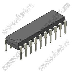 AT89C4051-12PI (PDIP20) микросхема 8-битный микроконтроллер; 4KB (HIGH SPEED FLASH); 12МГц; Uпит.=2,7...6В; -40...+85°C