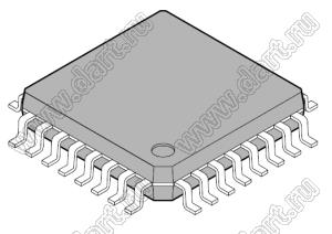 AVR128DA32T-E/PT (TQFP-32) микроконтроллер AVR; F=24MHz; FLASH 128килобайт; SRAM 16килобайт; Uпит.=1,8…5,5V; Tраб. -40...+125°C