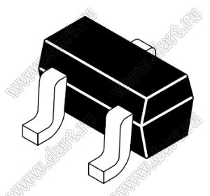 BC856W (SOT-323) транзистор биполярный; NPN; Pк=250мВт; Iк=100мА; F=>250МГц (мин.)