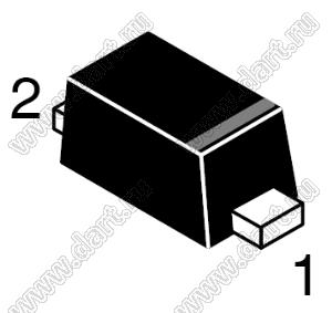 NSR0140M2T5G (SOD-923) диод Шоттки 40V; 70mA