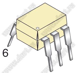 4N37 (PDIP-6W) оптрон транзисторный