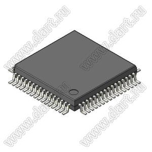 MSP430FE425IPM (LQFP-64) микросхема микроконтроллер со смешанным сигналом; Uпит.=2,7…3,6В; Tраб. -40 ...+85°C