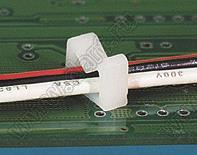 MWS-1 фиксатор жгута проводов с защелкой в панель; нейлон-66 (UL); натуральный