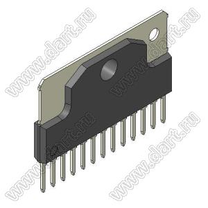 LA4446 (SIPH-13) микросхема стерео усилитель НЧ 2х5,5W