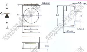 ЧИП светодиоды SMD в корпусе PLCC 3528