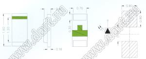 ЧИП светодиоды SMD в корпусе LED0603 (1,6x0,8мм)