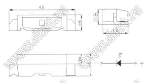 BT99-2150UYC(S) pLCC 335 ЧИП светодиод с боковым излучением; типоразмер PLCC 335; желтый; λD=589нм; IV=220мКд; 2θ½=120°