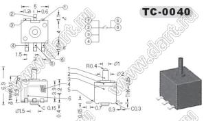 TC-0040 кнопка миниатюрная