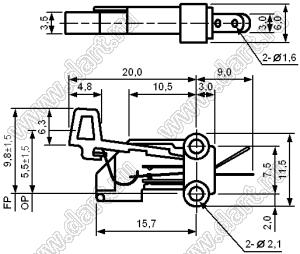 LM1-04N2 (CS-22B) переключатель лепестковый