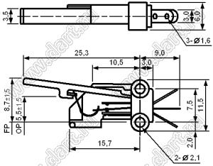 LM1-03N1 переключатель лепестковый