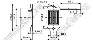 FCE208-20S3060L излучатель звука; U=6,0В; >82дБ (на расстоянии 10 см)