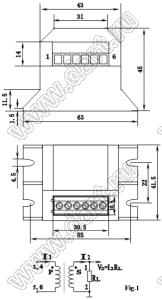 TA2031-5 трансформатор тока