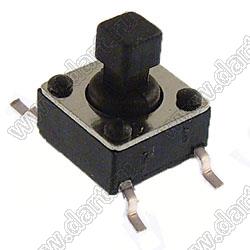 TSTPF6673 (TVDP03) кнопка тактовая SMD; 6x6x7,3мм