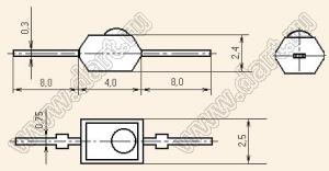 КВ109А варикап; 2,45 pF