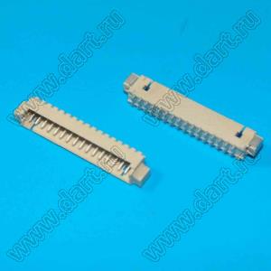 A1251-SMT-16AW (PicoBlade™ MOLEX 53261-1600) вилка однорядная угловая SMD; шаг 1,25мм; 16-конт.