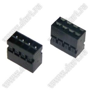 KR2006H-2x04P-1 (2026B-08, M22-3020400, BLD2-2x4, BLD2-8) корпус двухрядной розетки на кабель; шаг 2,00мм; 2x4-конт.; 17487=8