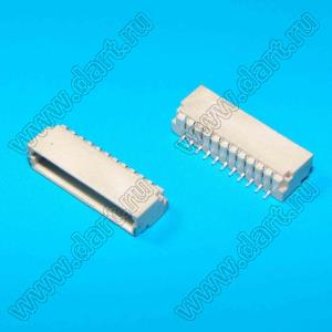 A1001-SMT-11AW (SM11B-SRSS-TB) вилка SMD горизонтальная на плату; шаг 1,0мм; шаг 1,00мм; 11-конт.