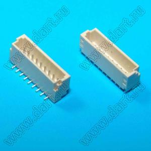 A1001-SMT-09A (BM09B-SRSS-TB) вилка SMD вертикальная на плату; шаг 1,0мм; шаг 1,00мм; 9-конт.