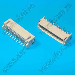 A2001-10AWB (S10B-PH-SM4-TB) вилка для поверхностного (SMD) монтажа угловая; шаг 2,00мм; 10-конт.; нейлон-66/луженый медный сплав; цвет натуральный