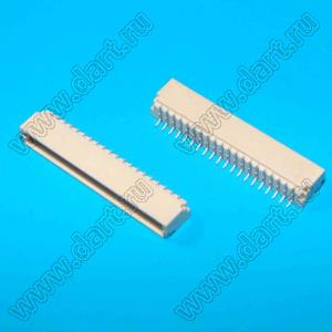 A1001-SMT-20AW (SM20B-SRSS-TB) вилка SMD горизонтальная на плату; шаг 1,0мм; шаг 1,00мм; 20-конт.