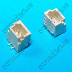 A1001-SMT-02A (BM02B-SRSS-TB) вилка SMD вертикальная на плату; шаг 1,0мм; шаг 1,00мм; 2-конт.