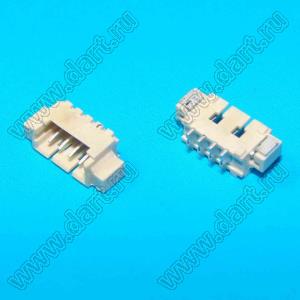 A1251-SMT-04AW (PicoBlade™ MOLEX 53261-0471) вилка однорядная угловая SMD; шаг 1,25мм; 4-конт.