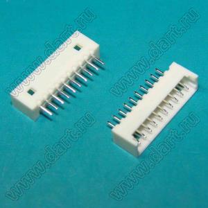 A1251-10A (PicoBlade™ MOLEX 53047-1010) вилка однорядная прямая на плату; шаг 1,25мм; 10-конт.