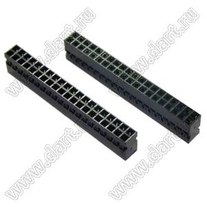 KR2006H-2x20P-1 (2026B-40, M22-3022000, BLD2-2x20, BLD2-40) корпус двухрядной розетки на кабель; шаг 2,00мм; 2x20-конт.; 17487=40