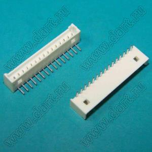 A1251-15AW (PicoBlade™ MOLEX 53048-1510) вилка однорядная угловая на плату; шаг 1,25мм; 15-конт.