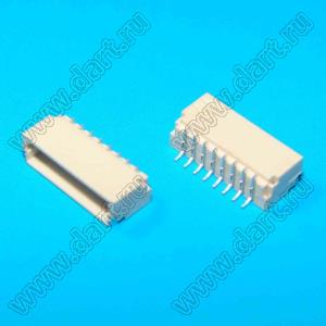A1001-SMT-08AW (SM08B-SRSS-TB) вилка SMD горизонтальная на плату; шаг 1,0мм; шаг 1,00мм; 8-конт.