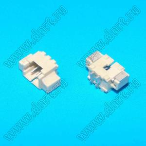 A1251-SMT-02AW (PicoBlade™ MOLEX 53261-0200) вилка однорядная угловая SMD; шаг 1,25мм; 2-конт.