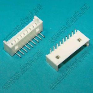 A1251-09AW (PicoBlade™ MOLEX 53048-0910) вилка однорядная угловая на плату; шаг 1,25мм; 9-конт.