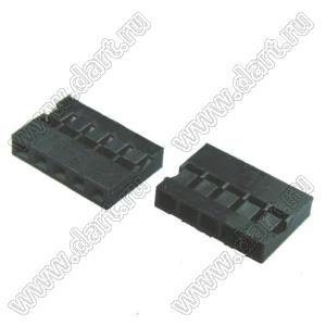 KR2006H-05P-1 (2026A-05P, 2026A-05, BLS2-1x5, BLS2-5) корпус однорядной розетки на кабель, шаг 2,0 мм; шаг 2,00мм; 5-конт.